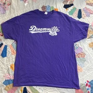 Dreamville Records Purple Graphic T-Shirt XL J Cole Basketball Hornet Hanes